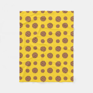 Yellow-Schokolade-Chip-Muster Fleecedecke