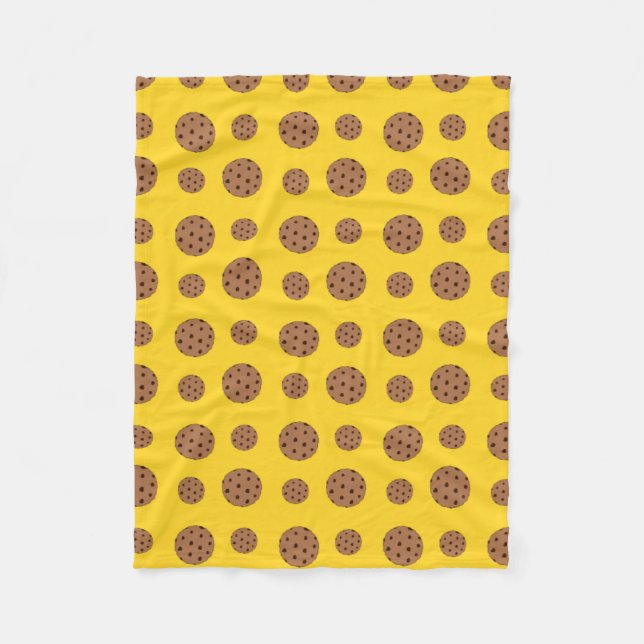 Yellow-Schokolade-Chip-Muster Fleecedecke (Vorderseite)