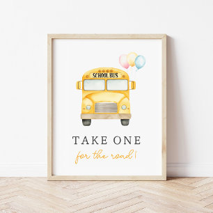 Yellow School Bus Custom Fee Signing