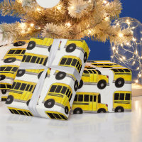 Yellow School Bus Driver Teacher Bildung Wrap