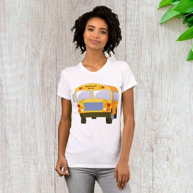 Yellow School Bus Womens T - Shirt (Von Creator hochgeladen)