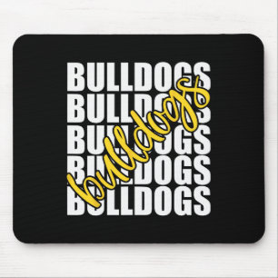 Yellow School Sports Fan Team Spirit Mousepad