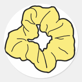 Yellow Scrunchie Sticker