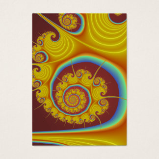 Yellow Seashell Spiral Fraktal