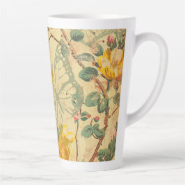 Yellow Shabby Hütte Butterfly Milchtasse