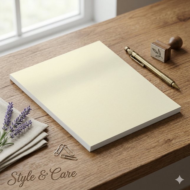 Yellow Shade 5.5 x 6 Notepad mit sauberem, moderne Notizblock (Yellow Shade 5.5 x 6 Notepad with Clean Modern Look)