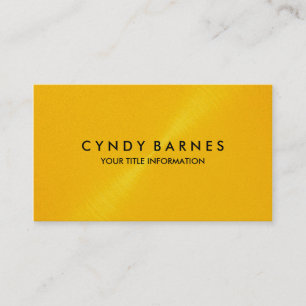 Yellow Sheen Business Card Visitenkarte
