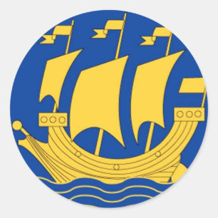 Yellow Ship Sticker