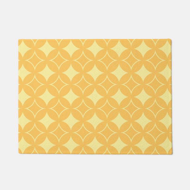 Yellow Shippo Muster Fußmatte (Vorderseite)