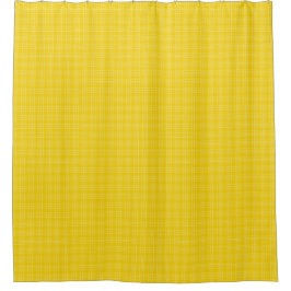 Yellow shower curtain with subtle checkered  duschvorhang