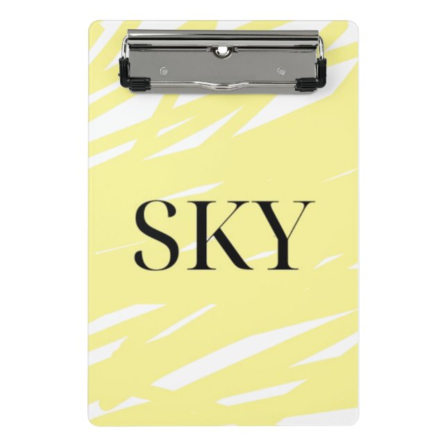 Yellow Sky Clipboards Mini Klemmbrett (Vorderseite)