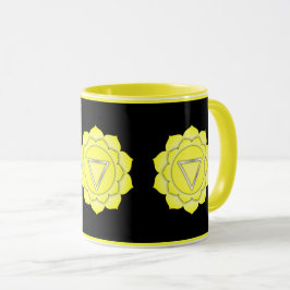 Yellow Solar Plexus Chakra Zen Yoga Namaste Tasse