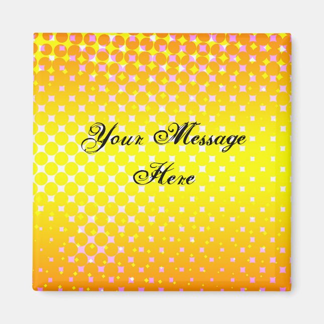 Yellow Sparkle Magnet (Vorne)