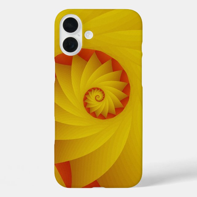 Yellow Spiral abstrakt Handy Gehäuse Case-Mate iPhone Hülle (Rückseite)