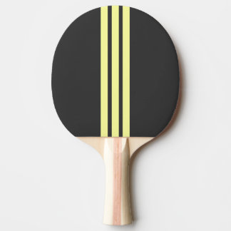 Yellow Sport Stripe Ping Pong Paddle Tischtennis Schläger