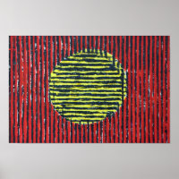 Yellow Spot, modern, abstrakt, Art Poster