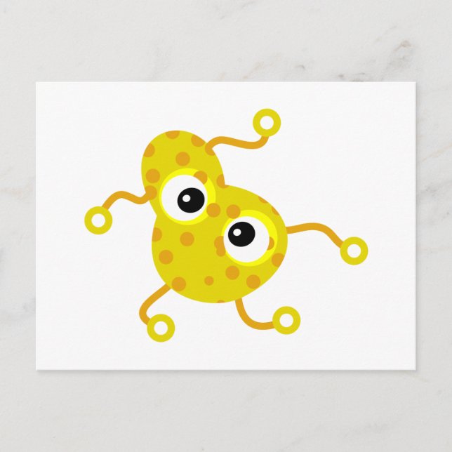 Yellow Spotty Germ Postkarte (Vorderseite)