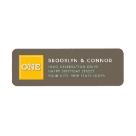 Yellow Square Sketch ONE Zehn Geburtstagsparty