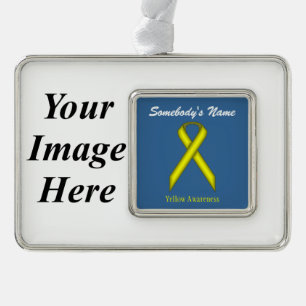 Yellow Standard Rbn Tmpl(H-I) von Kenneth Yoncich Rahmen-Ornament Silber
