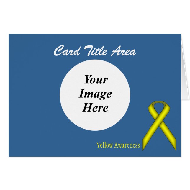 Yellow Standard Ribbon Template von Kenneth Yoncic (Vorderseite (Horizontal))