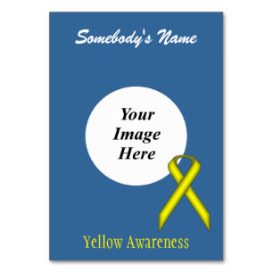 Yellow Standard Ribbon Template von Kenneth Yoncic Tischnummer