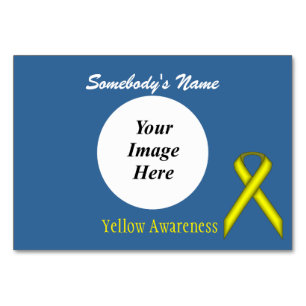 Yellow Standard Ribbon Template von Kenneth Yoncic Tischnummer