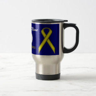Yellow Standard Ribbon Tmpl von Kenneth Yoncich Reisebecher