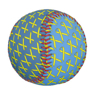 Yellow Standard Ribbon von Kenneth Yoncich Baseball