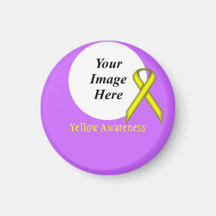 Yellow Standard Ribbon von Kenneth Yoncich Magnet
