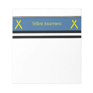 Yellow Standard Ribbon von Kenneth Yoncich Notizblock