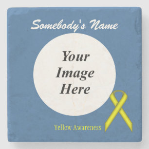 Yellow Standard Ribbon von Kenneth Yoncich Steinuntersetzer