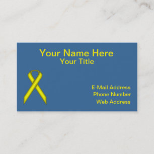 Yellow Standard Ribbon von Kenneth Yoncich Visitenkarte
