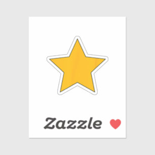 Yellow Star Aufkleber
