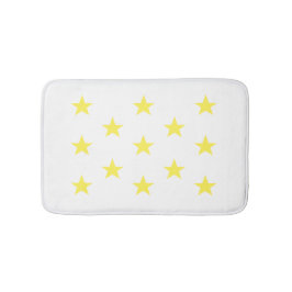 Yellow Star Badematte