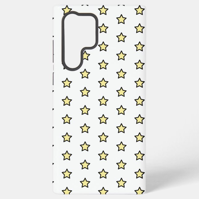 Yellow Star Cute Minimalist Pattern Samsung Galaxy Hülle (Rückseite)