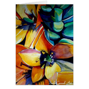 Yellow Star der Bethlehem Blume Aquarellkunst