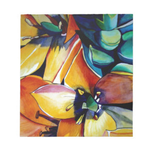 Yellow Star der Bethlehem Blume Aquarellkunst Notizblock