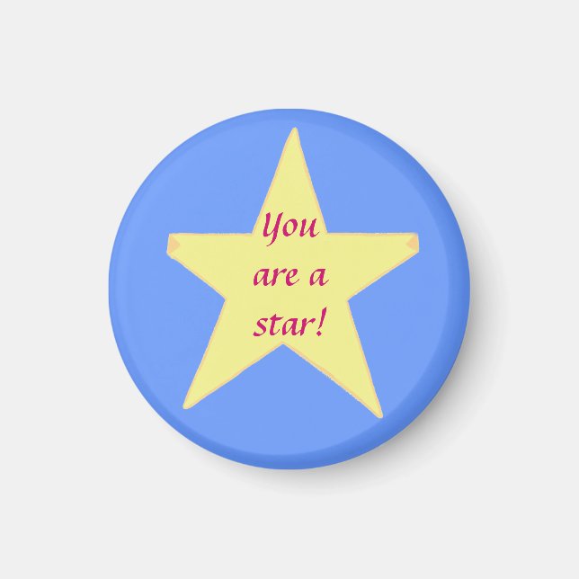 Yellow Star, du bist ein Star Magnet (Vorne)