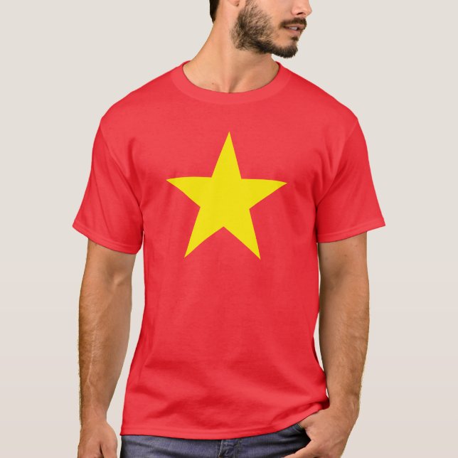 Yellow Star / Vietnam - Patriotischer T-Shirt T -  (Vorderseite)