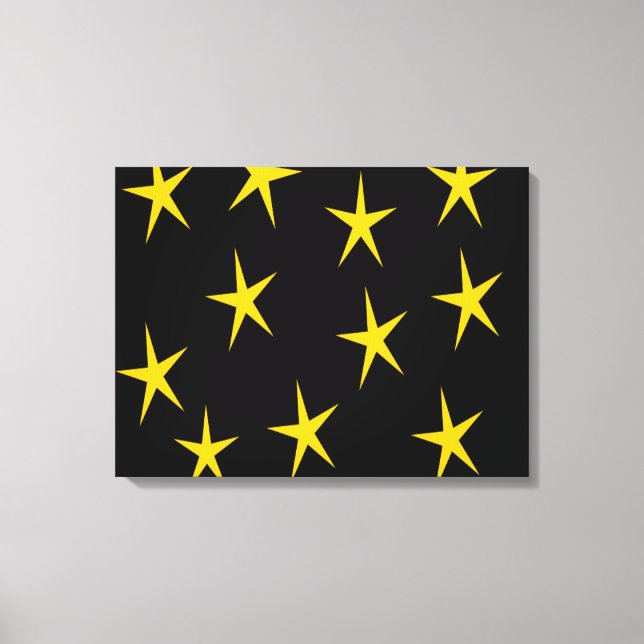 YELLOW STARS LEINWANDDRUCK (Vorderseite)