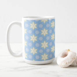 Yellow Stars on Blue design coffee mug Kaffeetasse