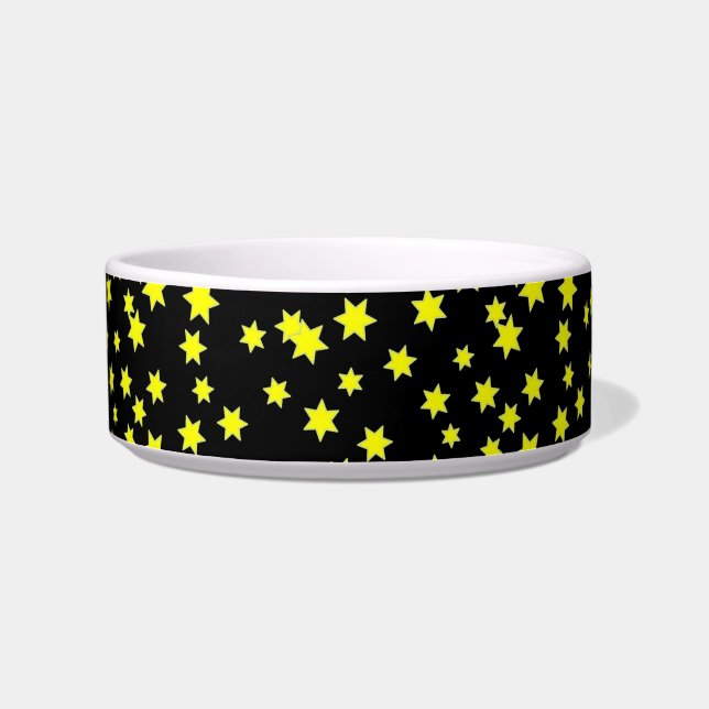 Yellow Stars Pet Bowl Napf (Links)
