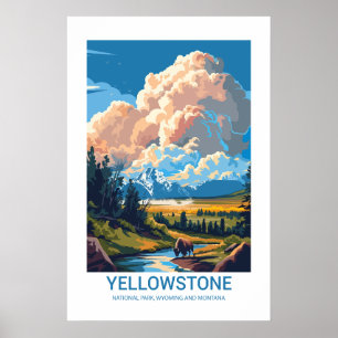 Yellow Stone Nationalpark Wyoming and Montana Poster