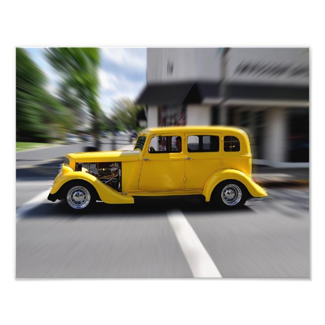 Yellow Street Rod Fotodruck (Vorne)