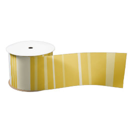 Yellow Striped Pattern Satinband