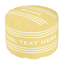 Yellow Stripes custom monogram Poul Hocker