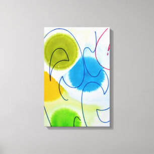 Yellow Stylish Trendy Moderne Abstrakte Canvas Pri Leinwanddruck