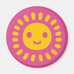 Yellow Sun Art Magnet