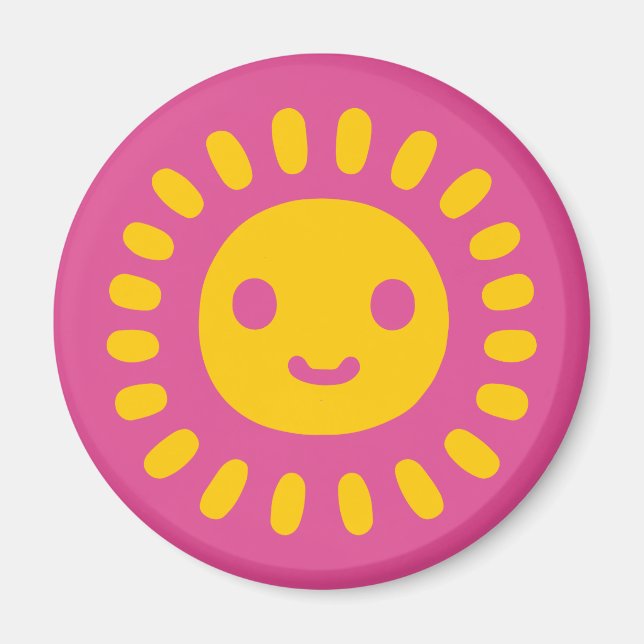 Yellow Sun Art Magnet (Vorne)