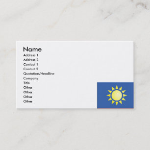 Yellow Sun Business Card Visitenkarte
